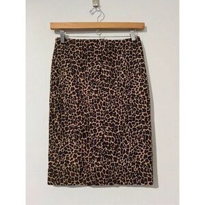 J.crew Pencil skirt cheetah print 8